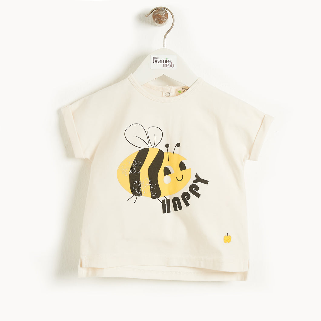 Bumblebee T-shirt Organic Cotton The Bonnie Mob