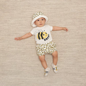 Bee Happy Baby Bodysuit, Organic Cotton, The Bonnie Mob