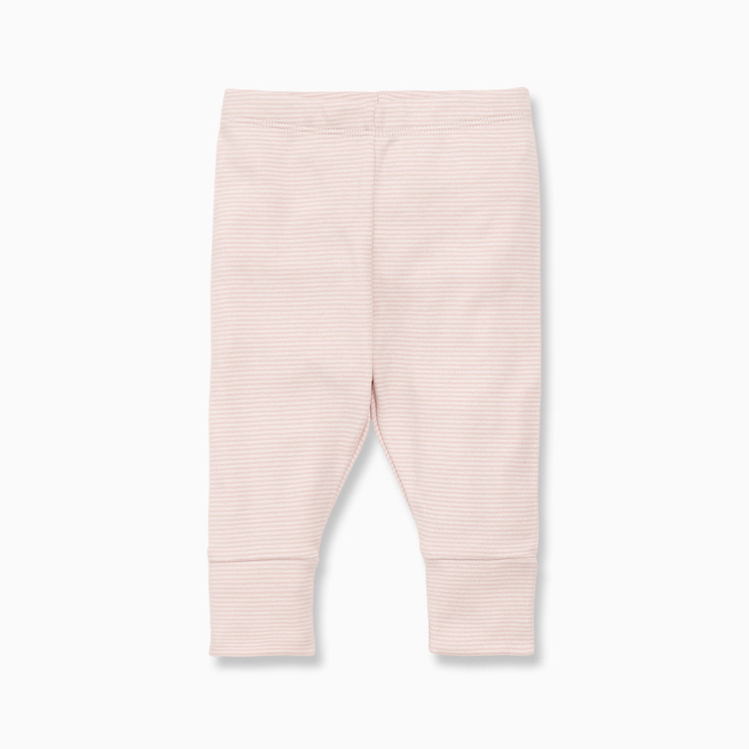 Pink stripe baby leggings 
