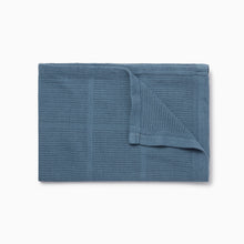 Load image into Gallery viewer, Blue Organic Cotton Baby Blanket MORI
